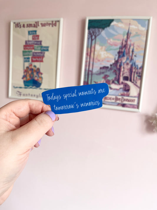 Special Moments, Memories Quote Clear Sticker