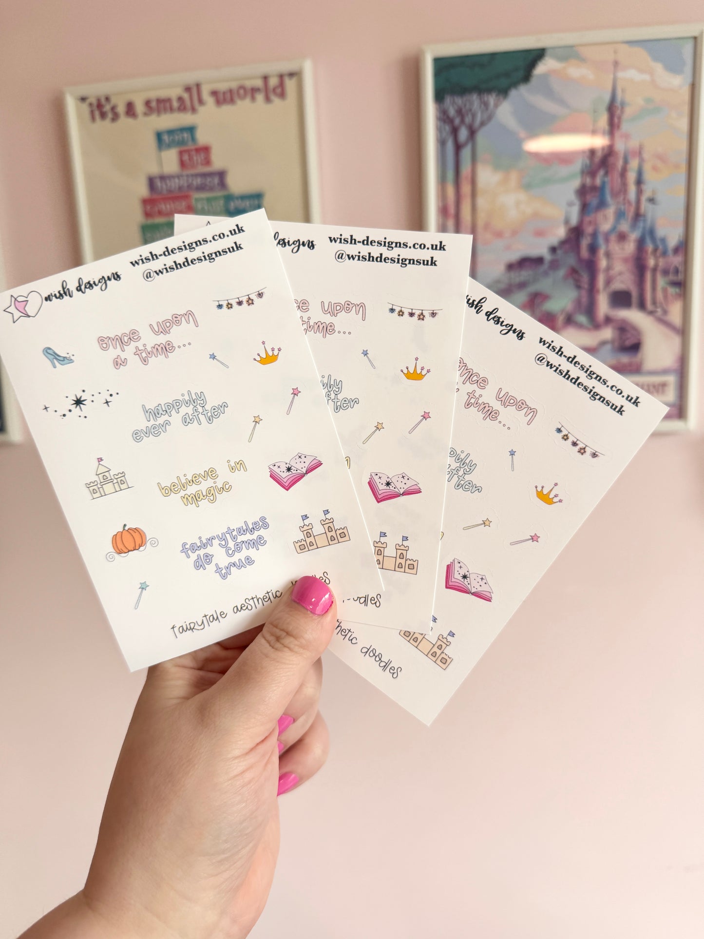 Fairytale Aesthetic Doodles Vinyl Sticker Sheet