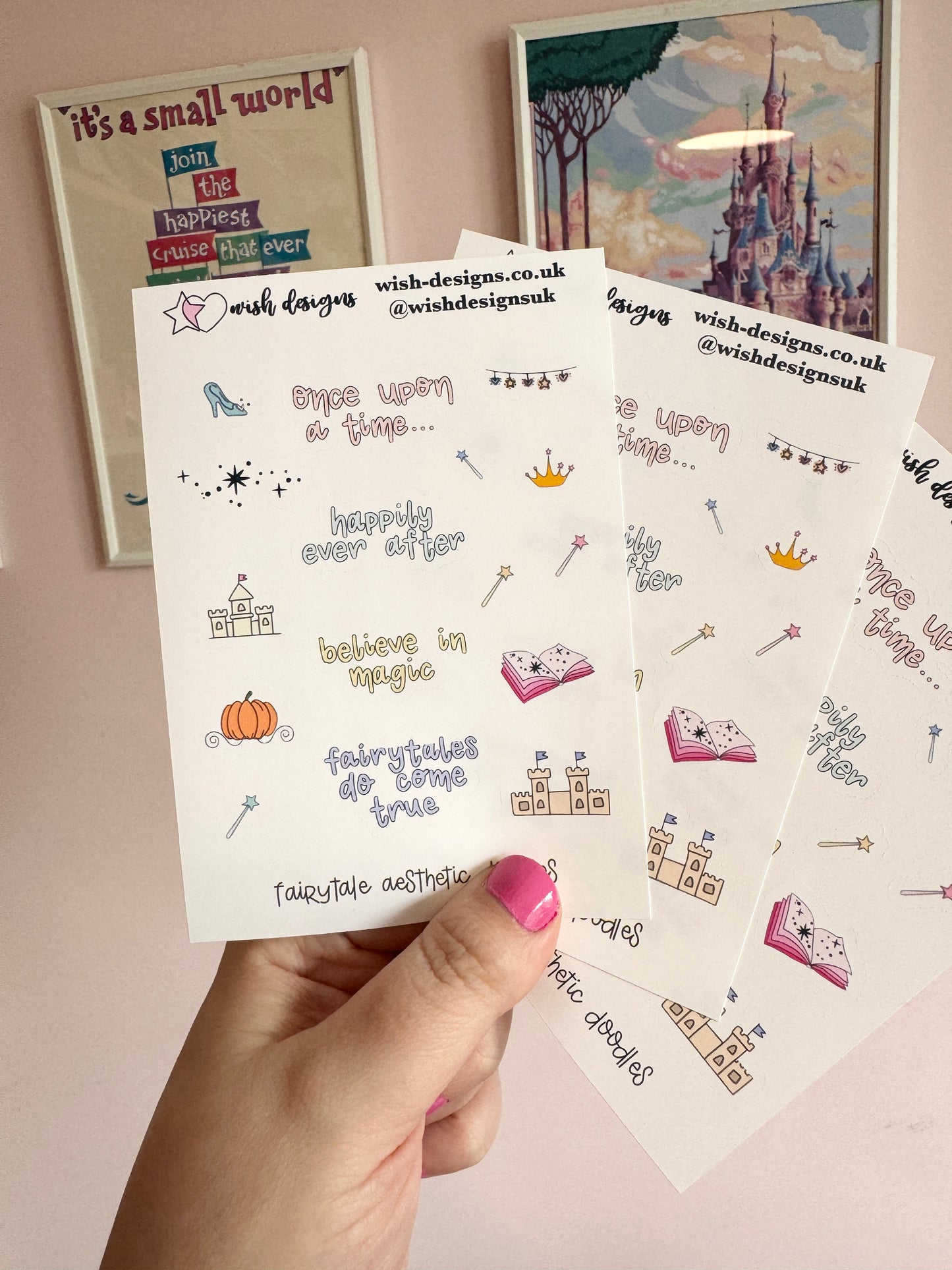 Fairytale Aesthetic Doodles Vinyl Sticker Sheet