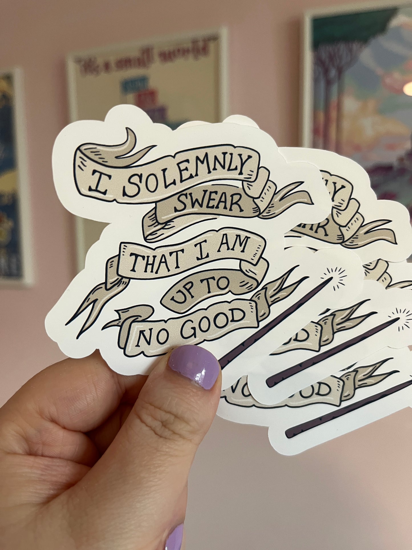 "I Solemnly Swear" Vinyl Sticker