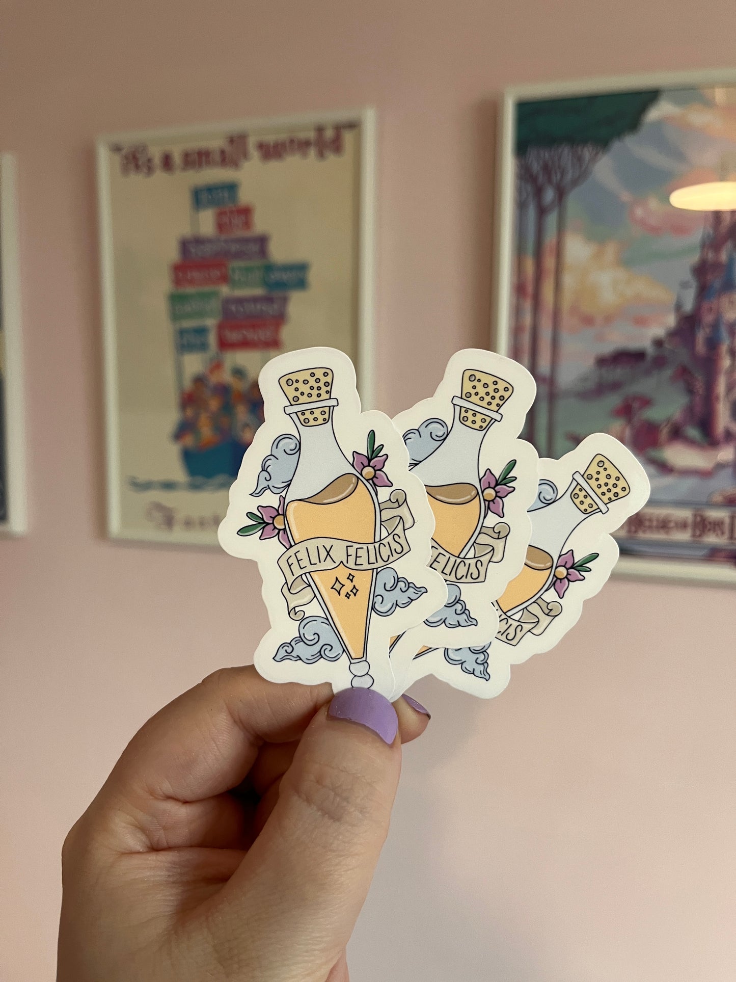 Liquid Luck Clear Sticker
