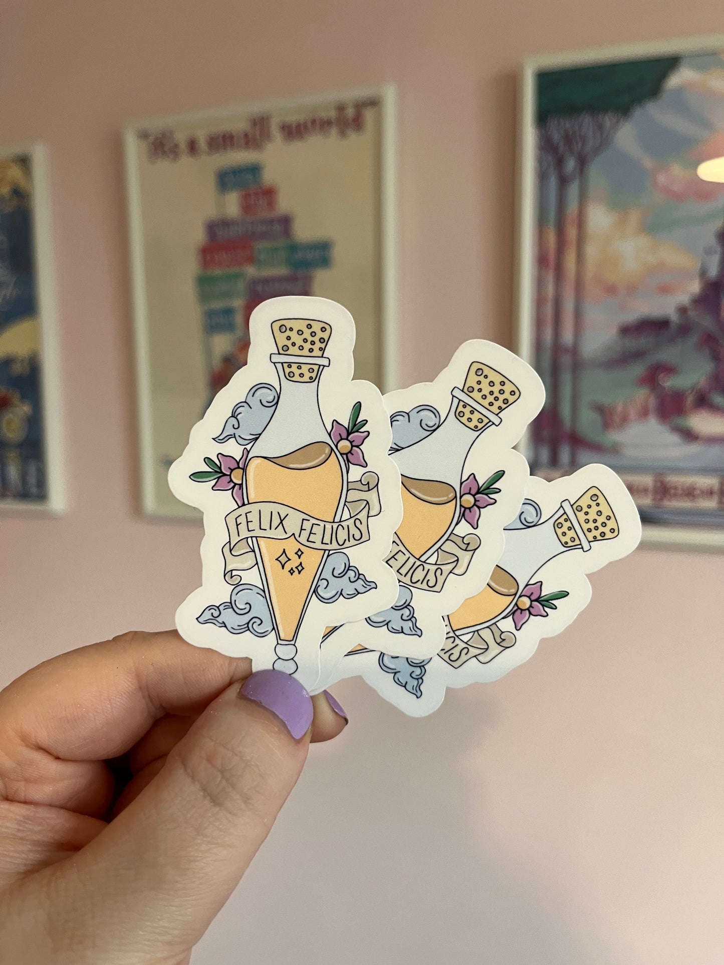 Liquid Luck Clear Sticker