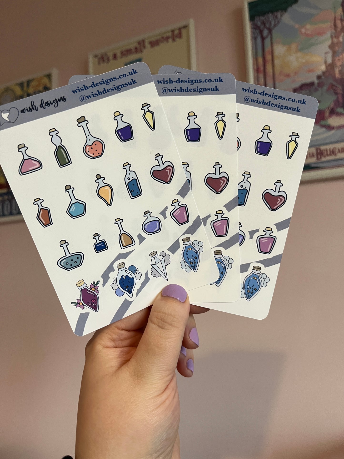 Wizard Potions Vinyl Sticker Sheet