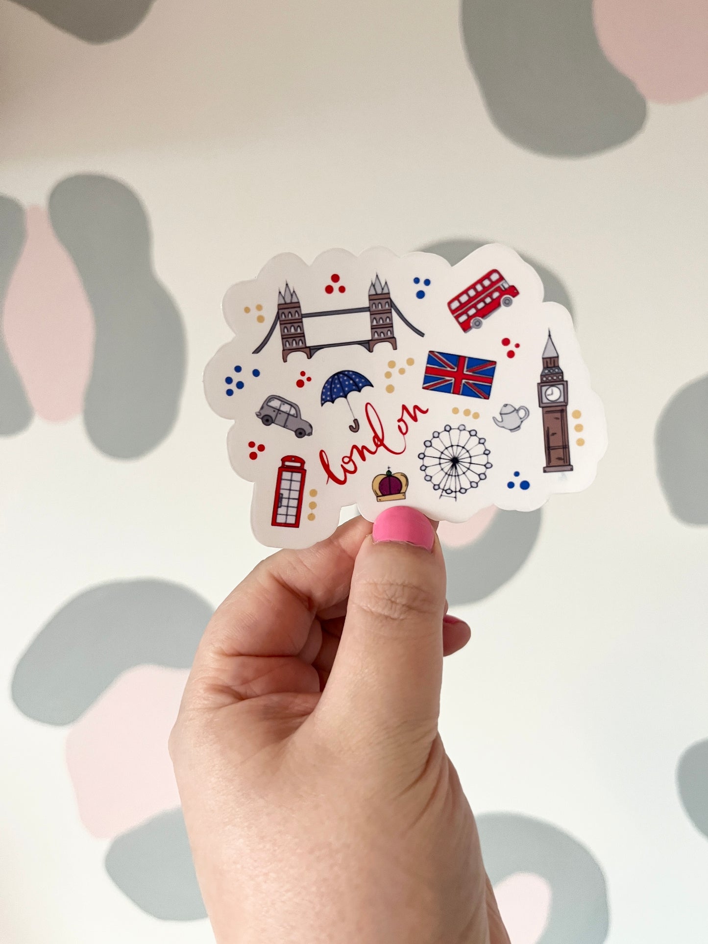 London Clear Sticker