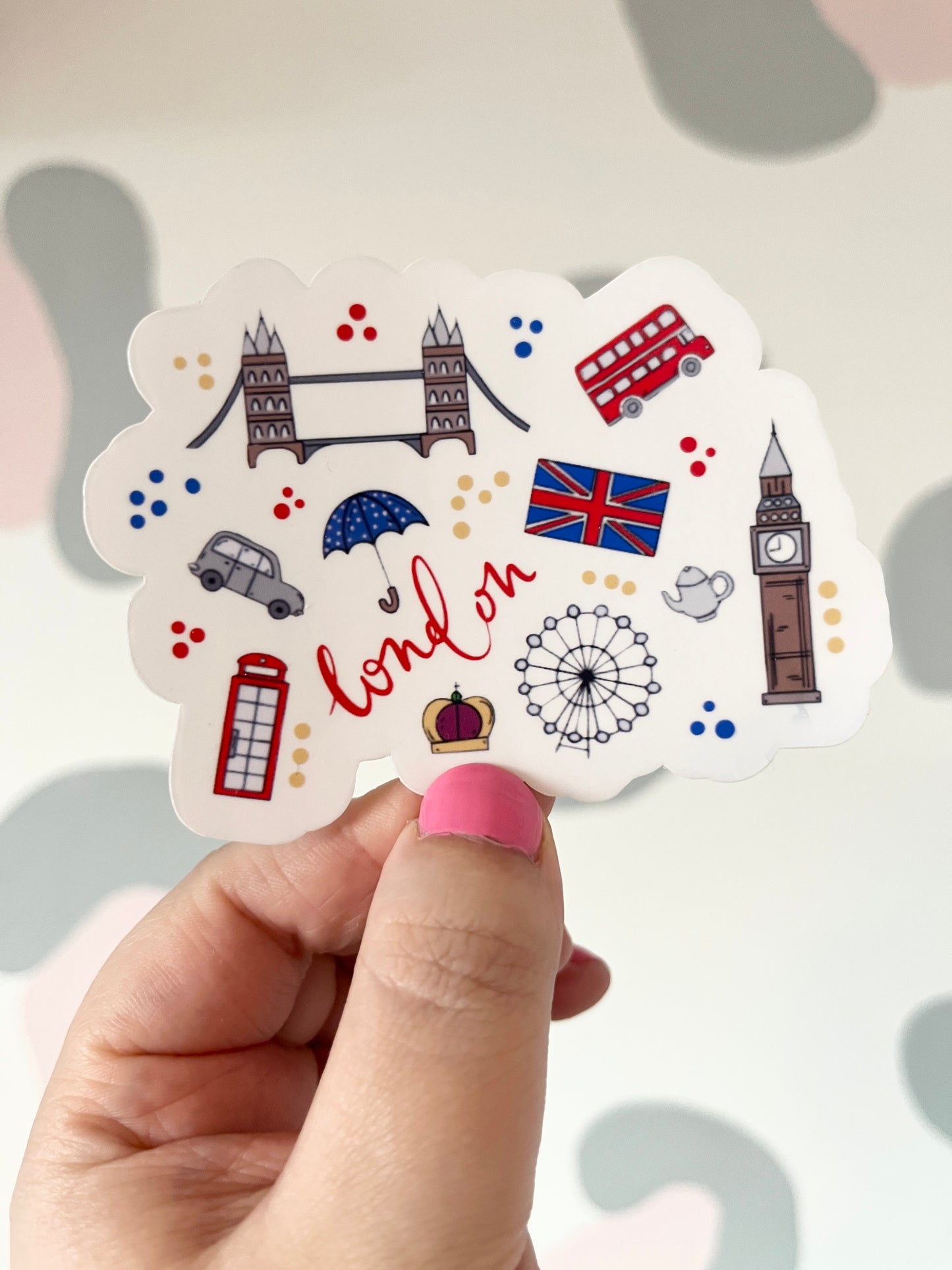 London Clear Sticker