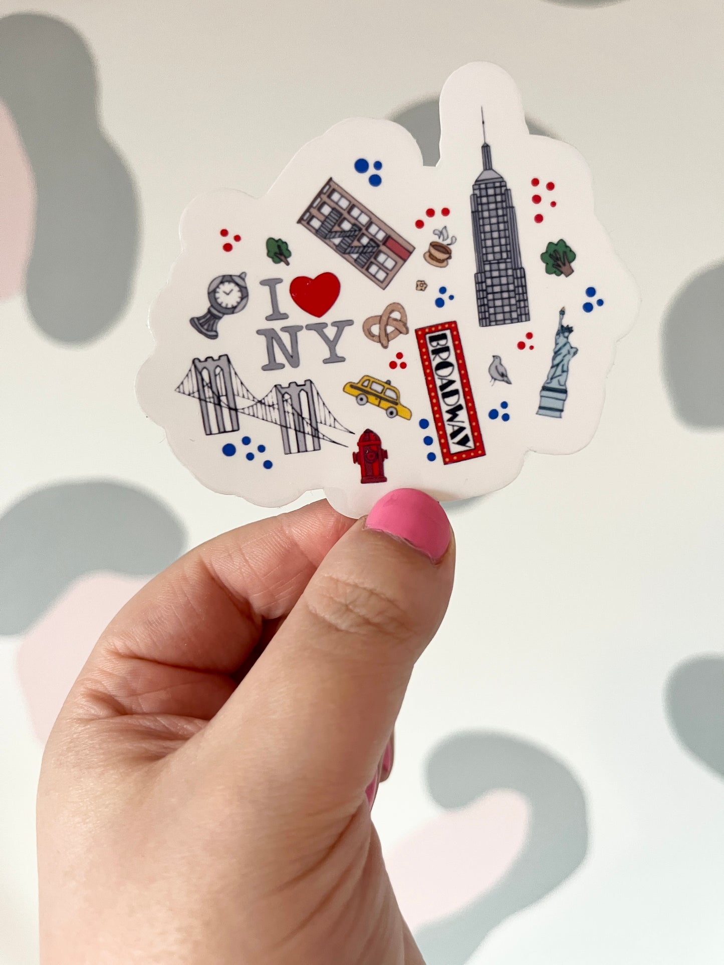 New York Clear Sticker