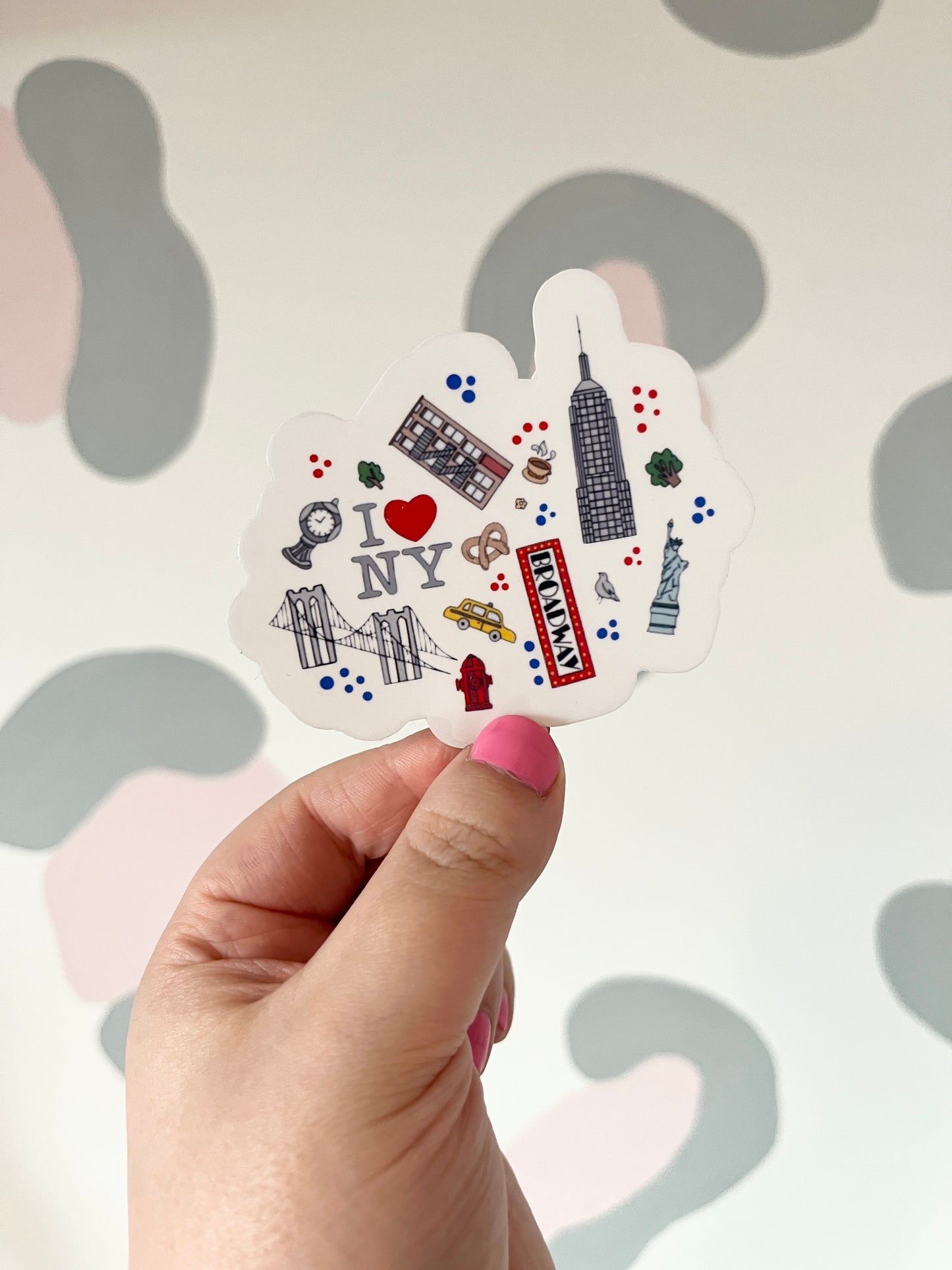 New York Clear Sticker