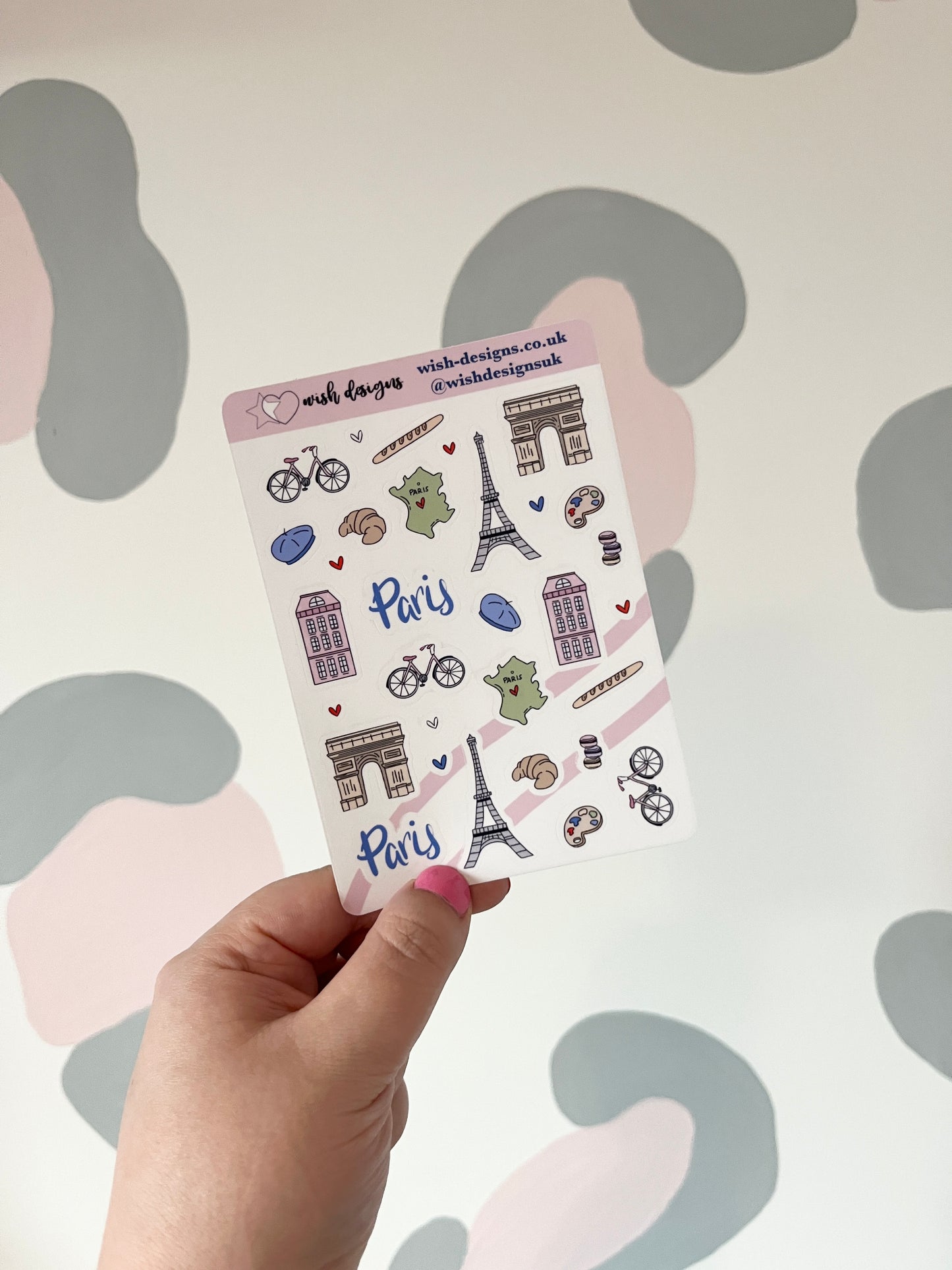 Paris Clear Sticker Sheet