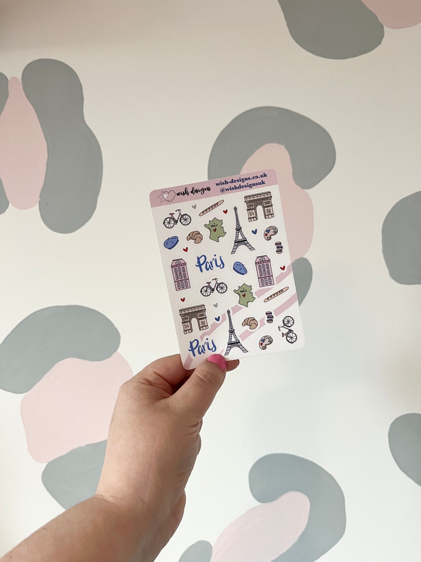 Paris Clear Sticker Sheet