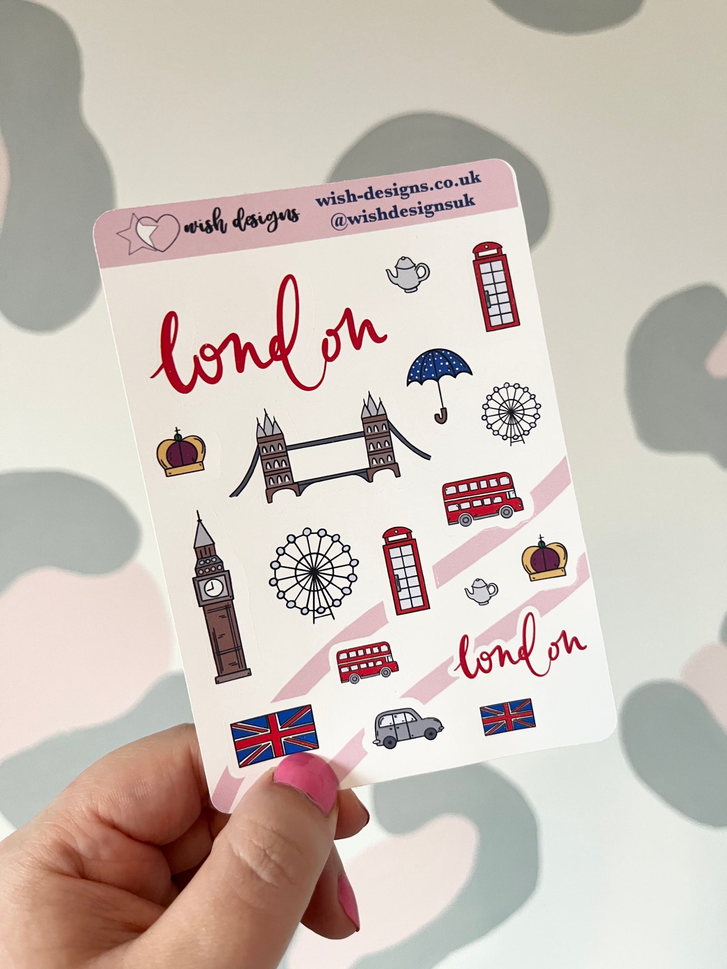 London Vinyl Sticker Sheet