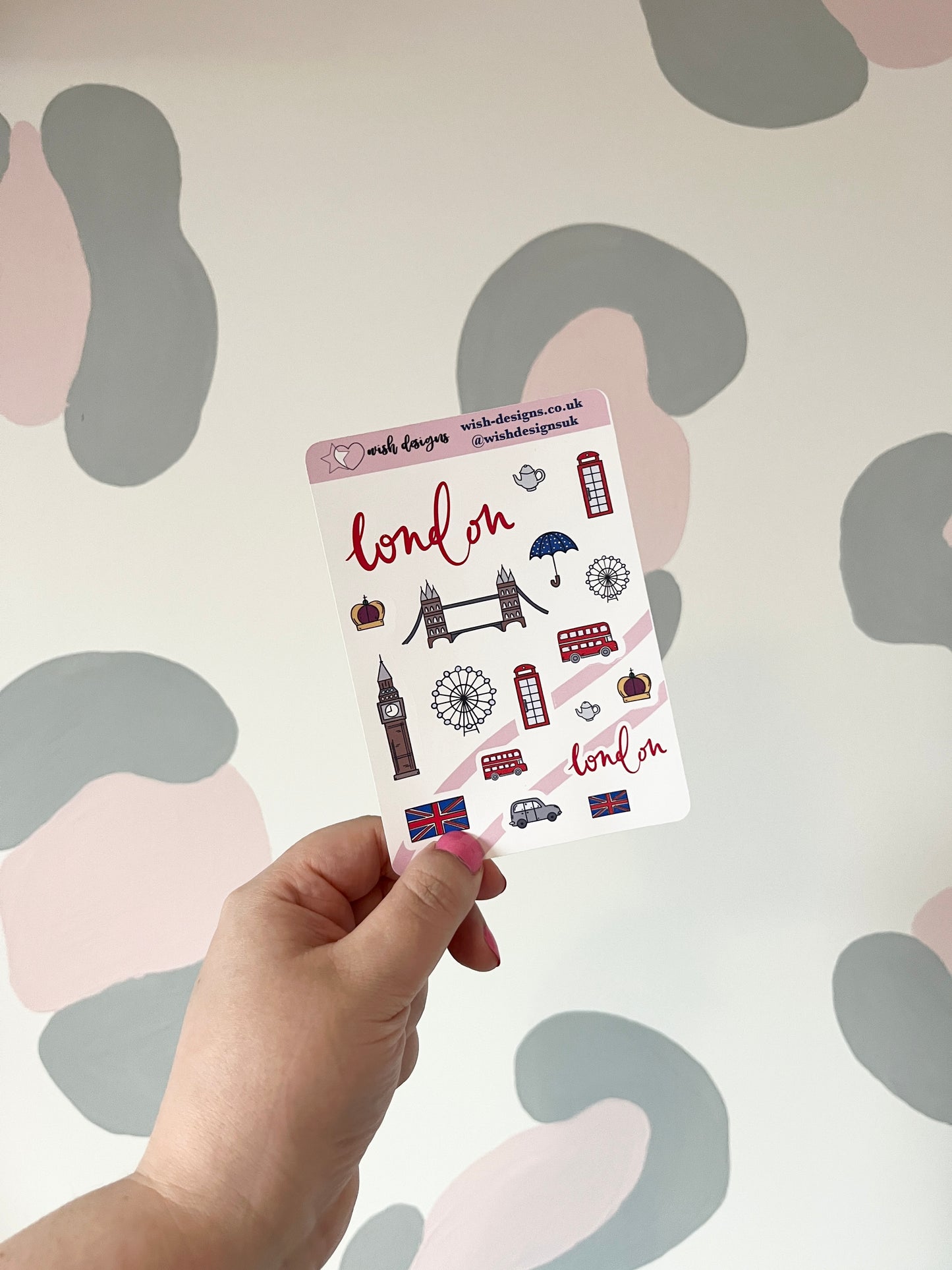 London Vinyl Sticker Sheet
