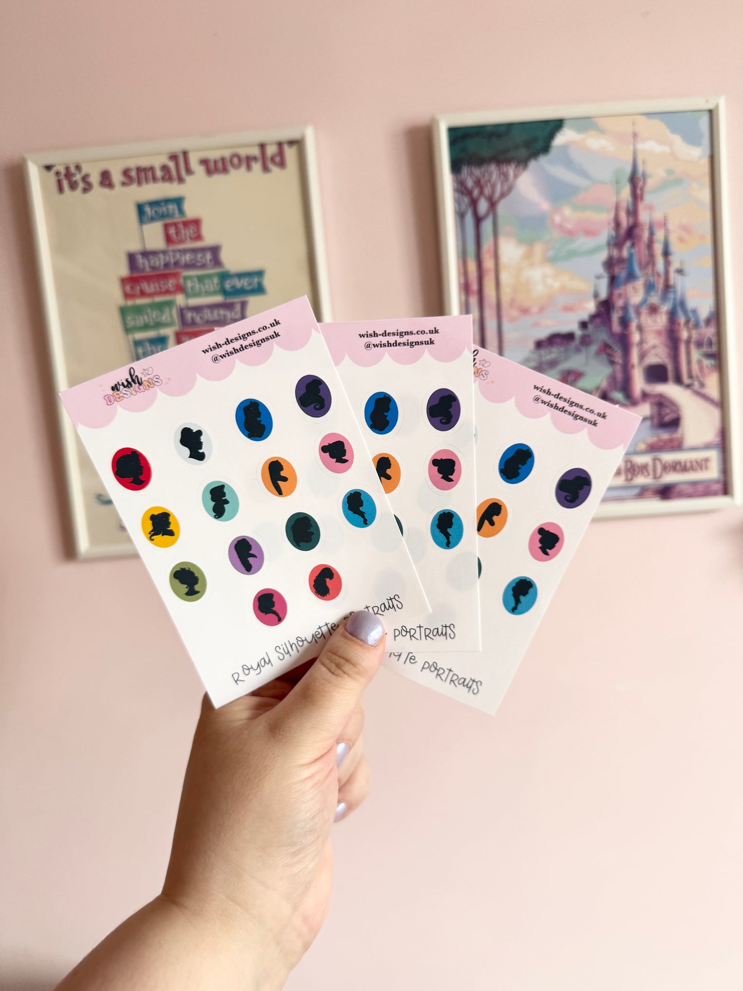 Royal Silhouette Portraits Vinyl Sticker Sheet
