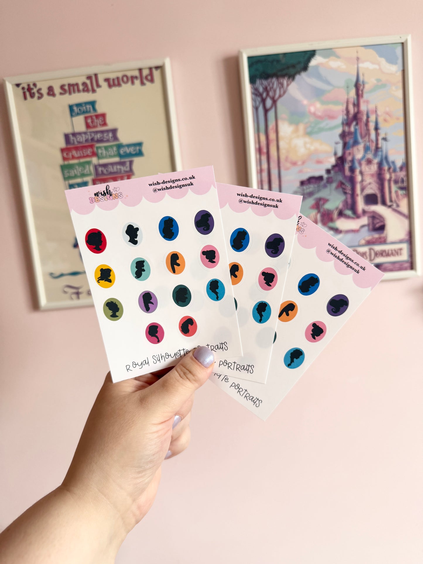 Royal Silhouette Portraits Vinyl Sticker Sheet
