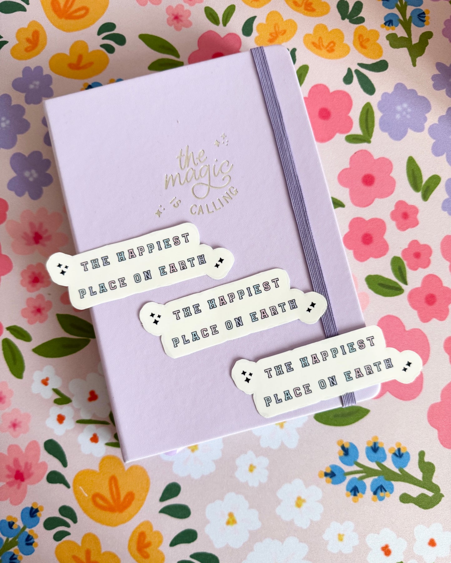 'The Happiest Place on Earth' Clear Sticker