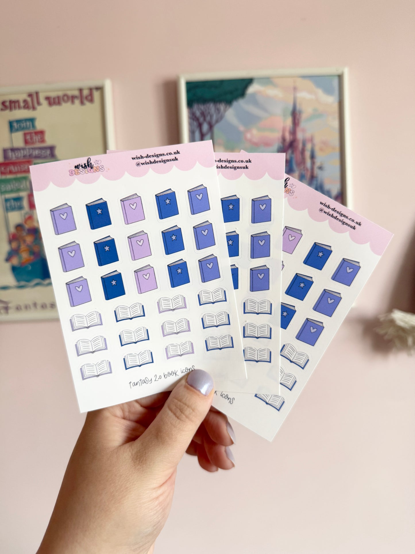 Fantasy 2.0 Book Icons Vinyl Sticker Sheet