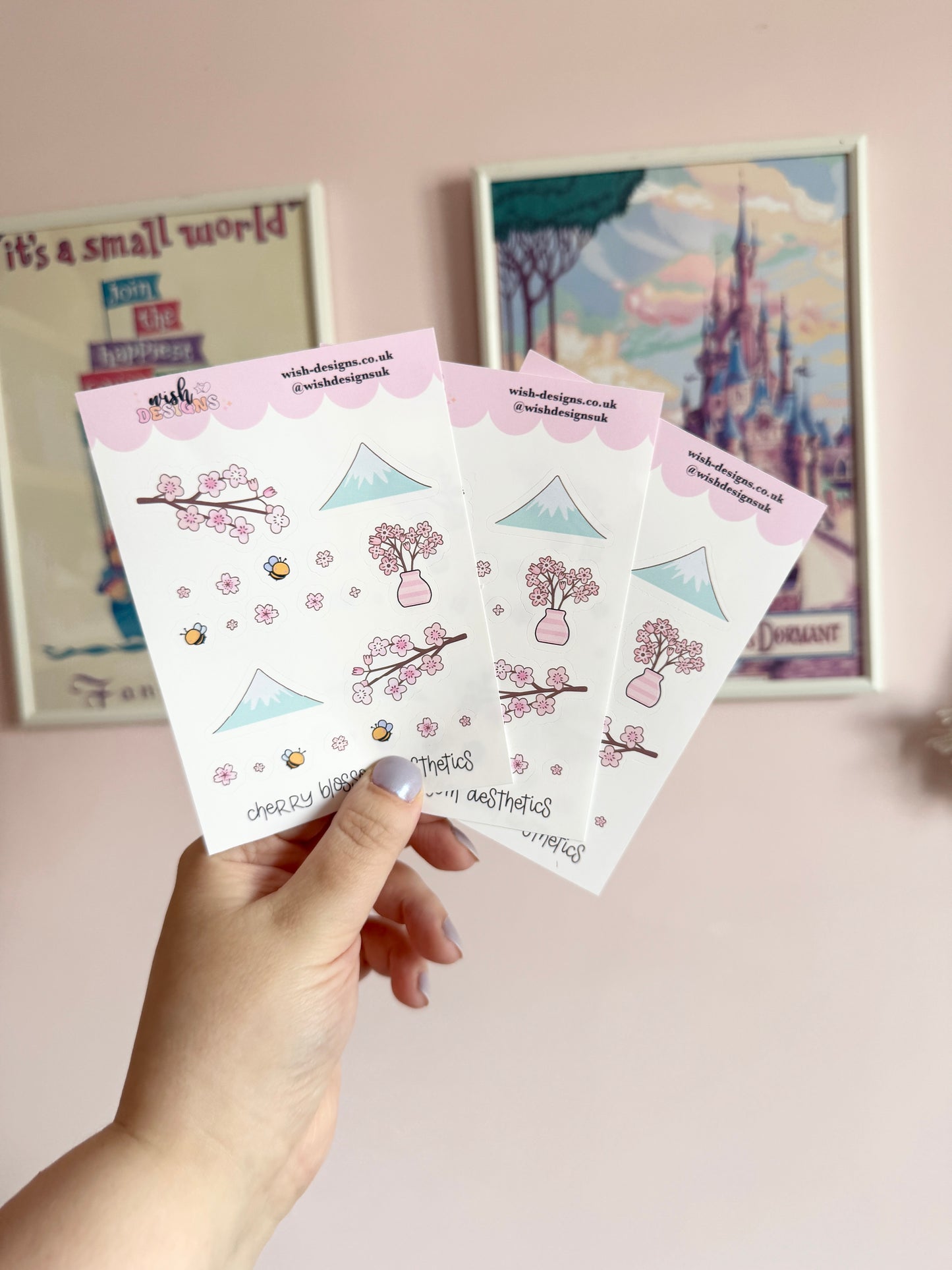 Cherry Blossom Aesthetics Vinyl Sticker Sheet