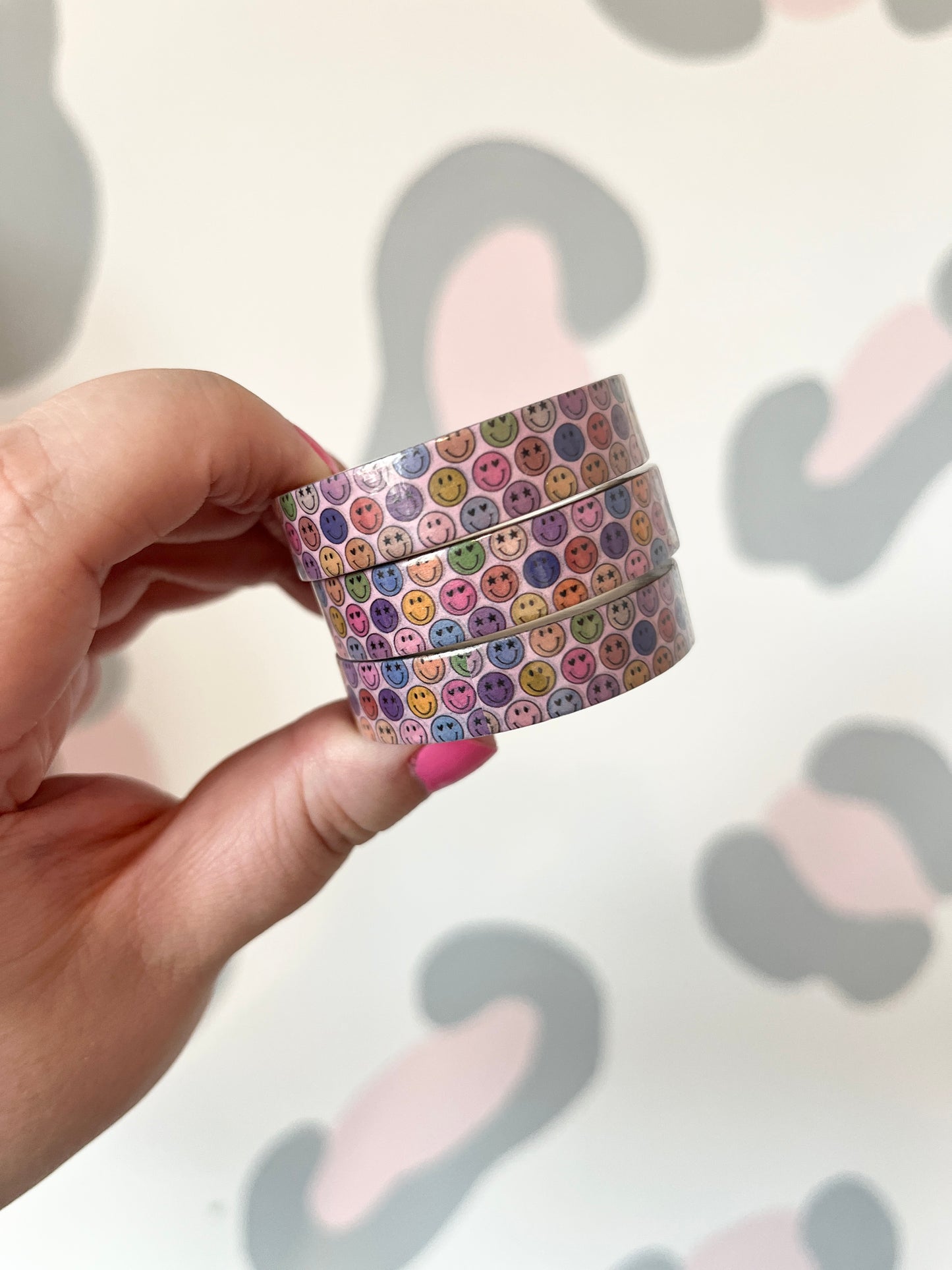 10mm Smiley Faces Washi Tape