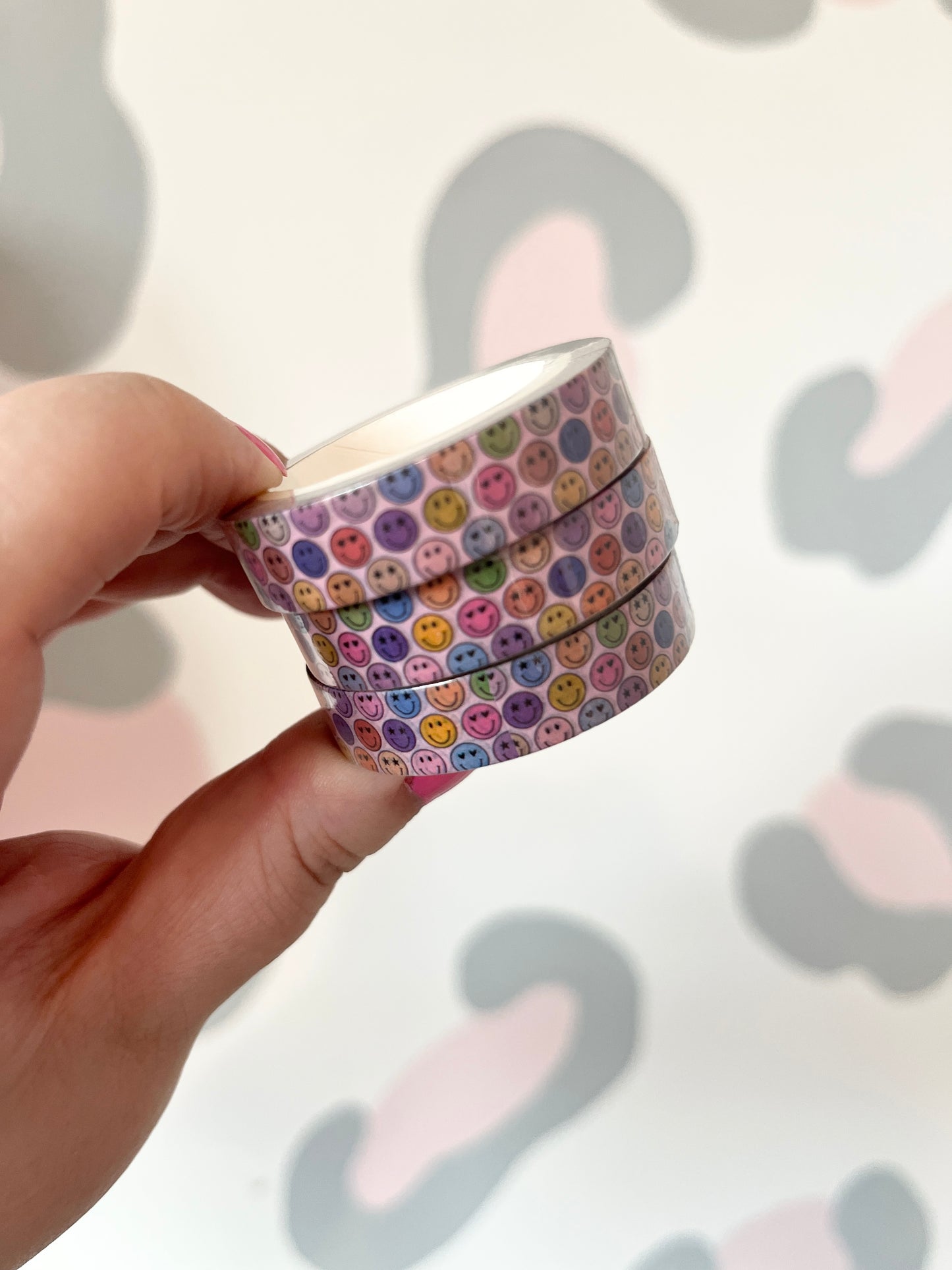 10mm Smiley Faces Washi Tape