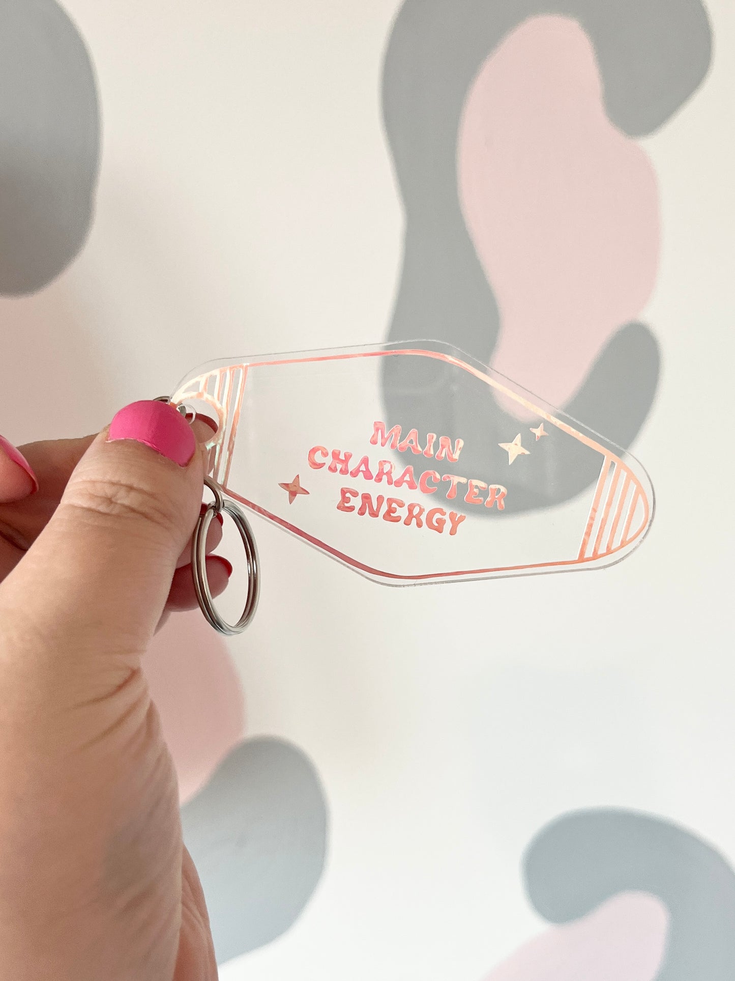 'Main Character Energy' Motel Keyring