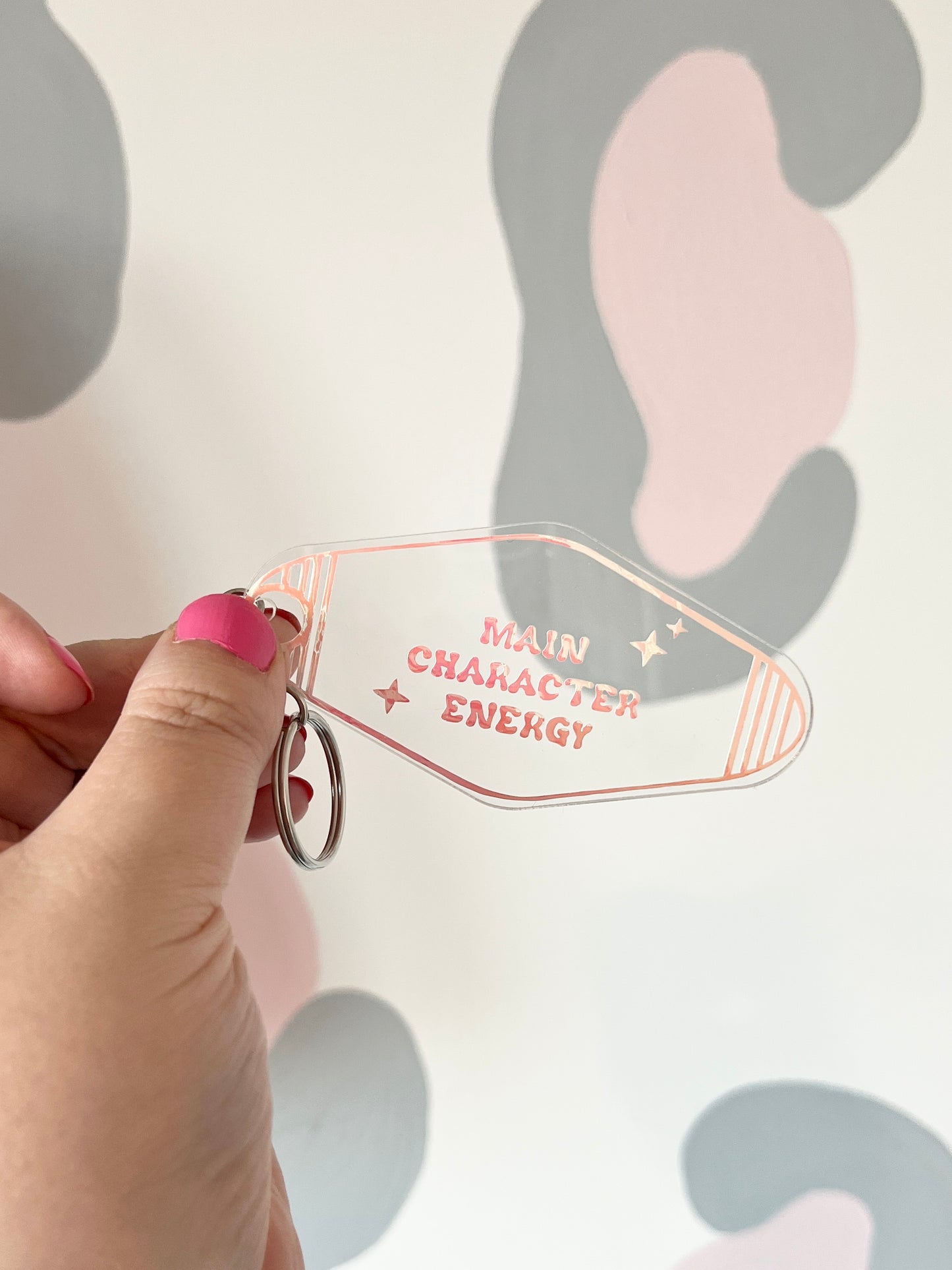 'Main Character Energy' Motel Keyring
