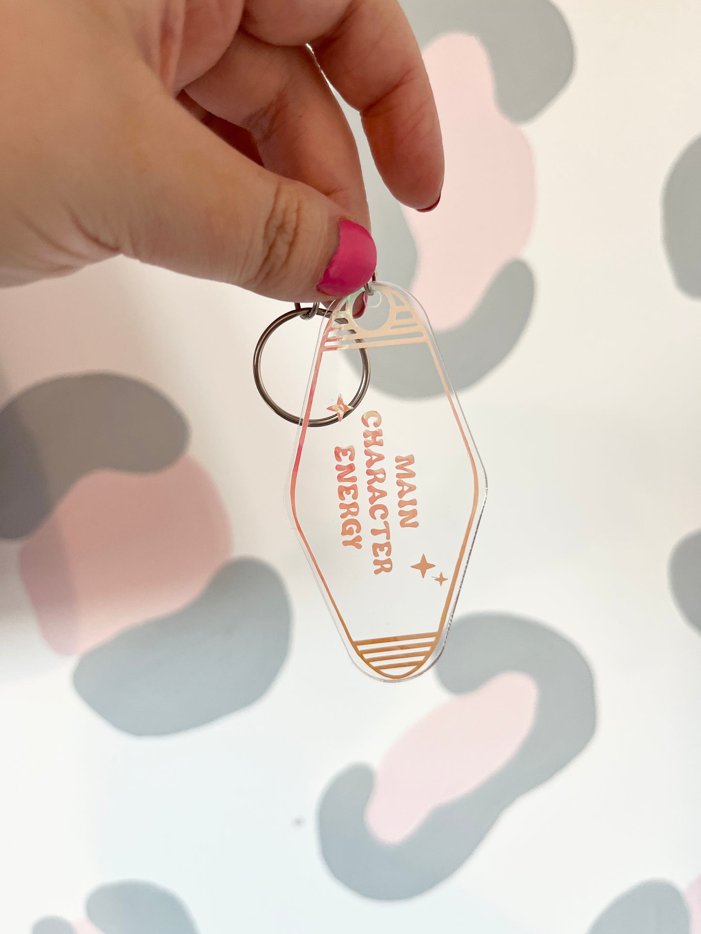 'Main Character Energy' Motel Keyring
