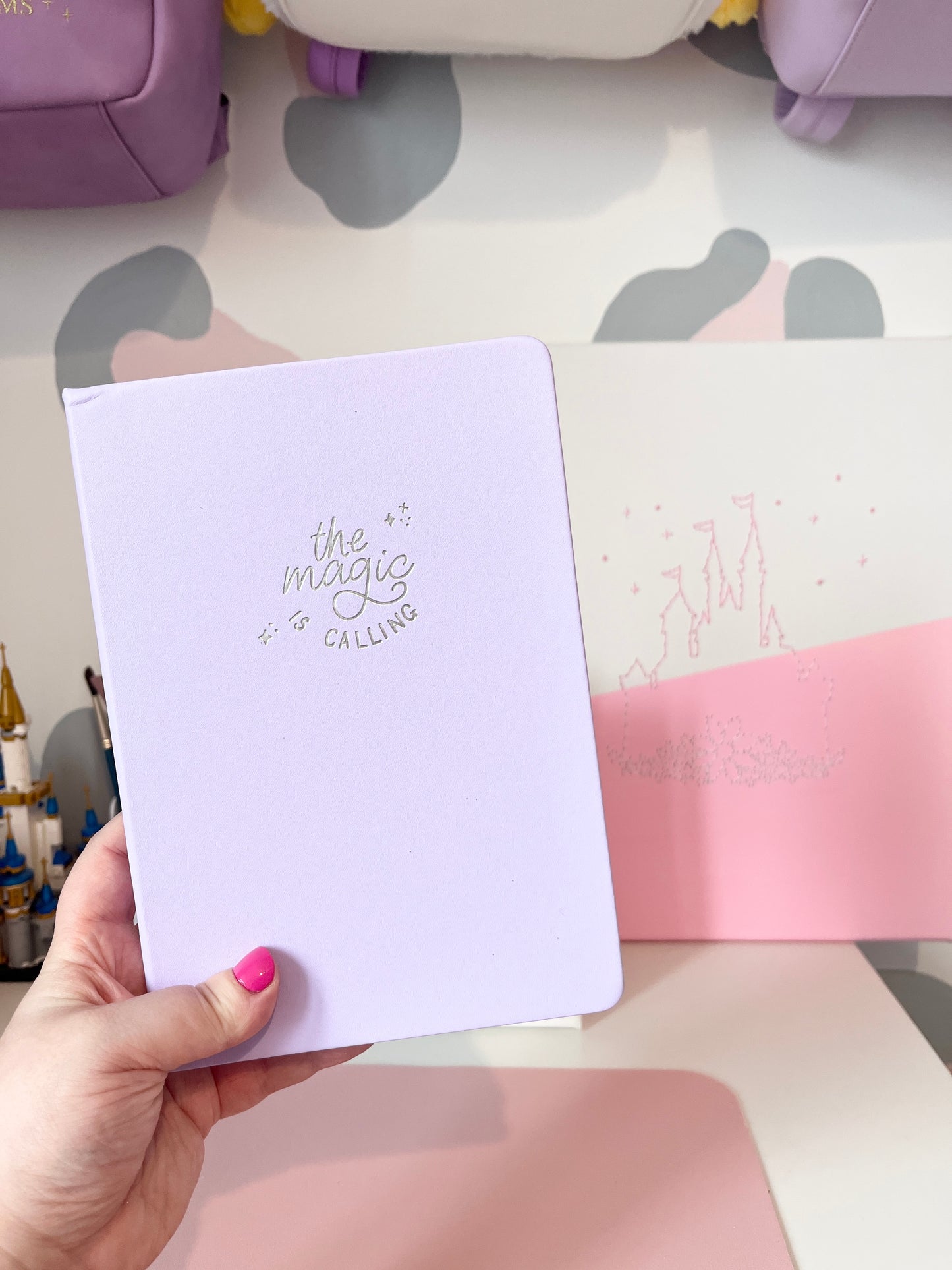 A5 Foiled Lilac Dot Grid Journal