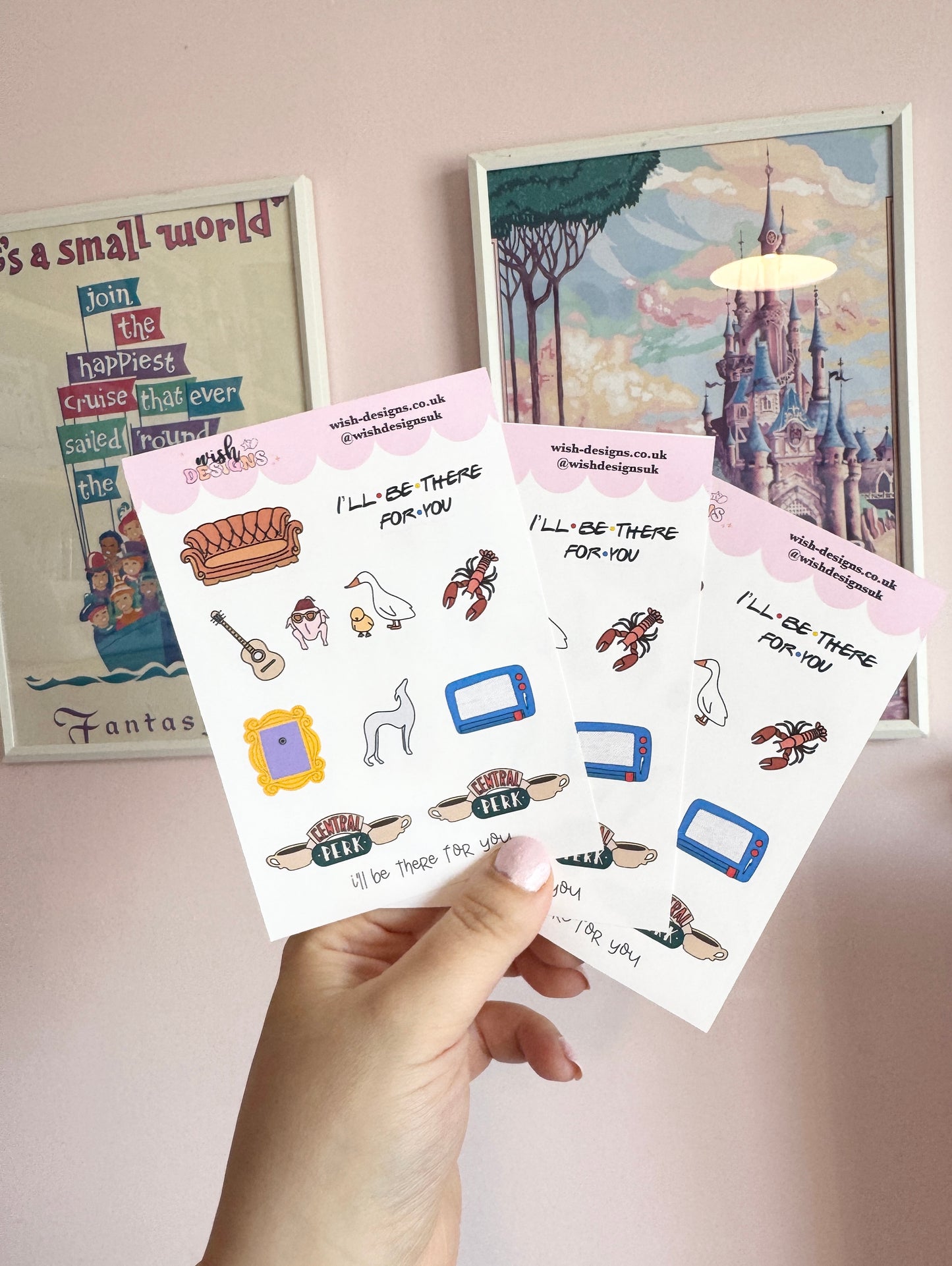 I'll Be There For You Vinyl Sticker Sheet