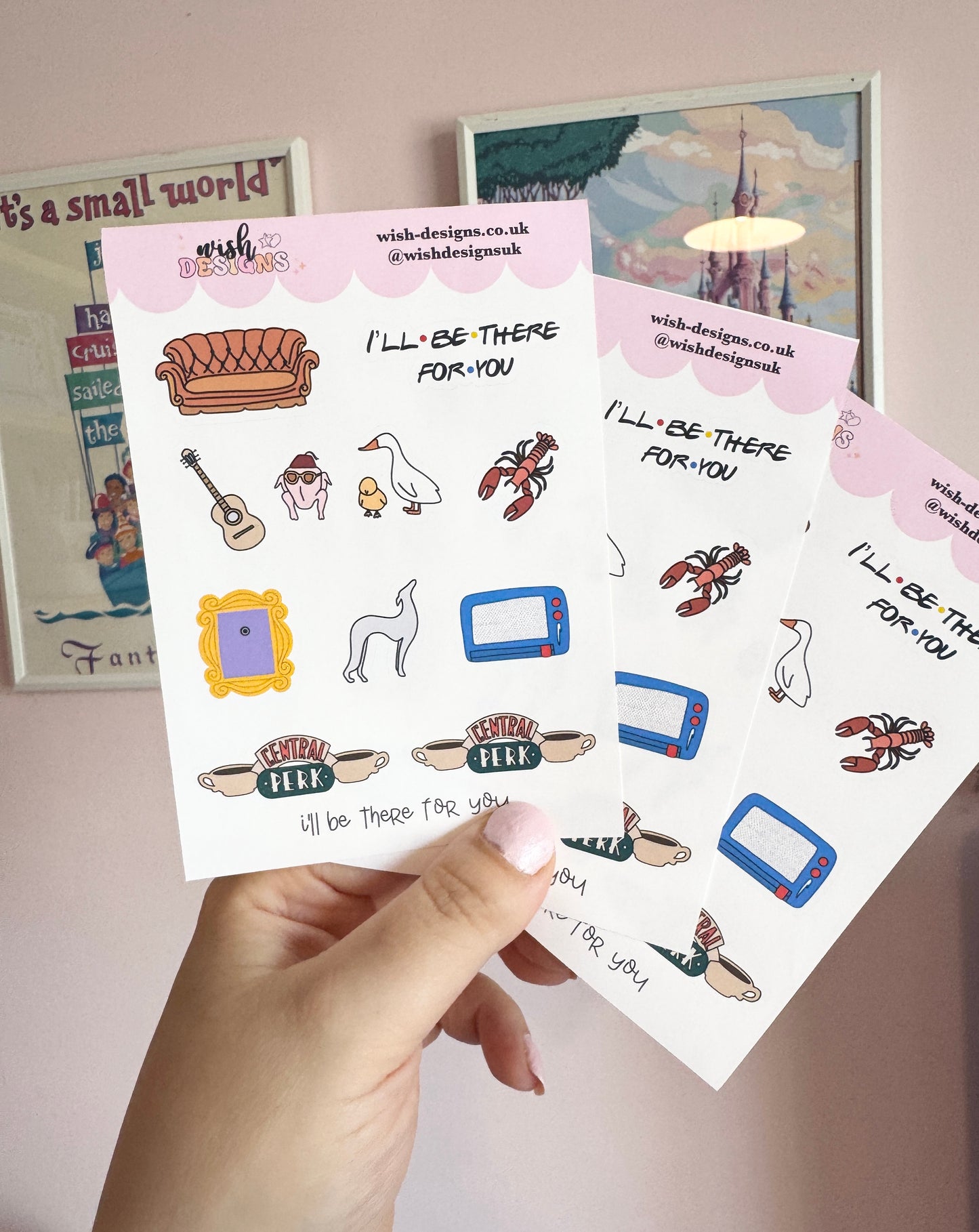 I'll Be There For You Vinyl Sticker Sheet