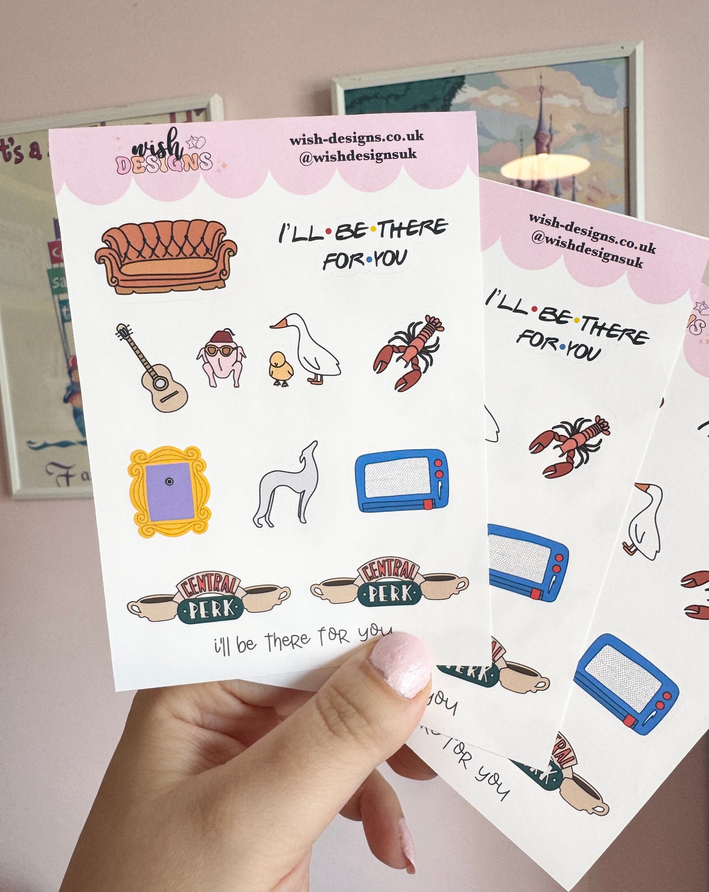 I'll Be There For You Vinyl Sticker Sheet