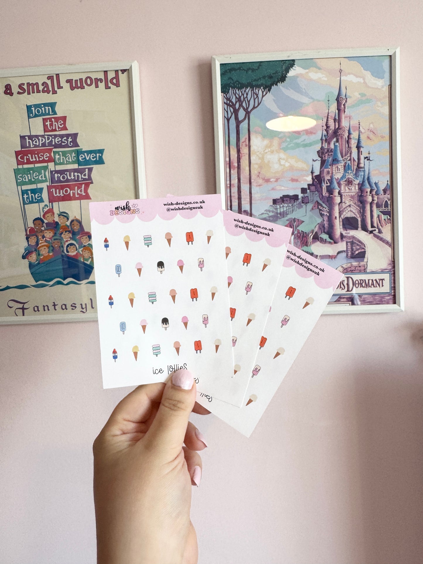 Ice Lollies Vinyl Sticker Sheet