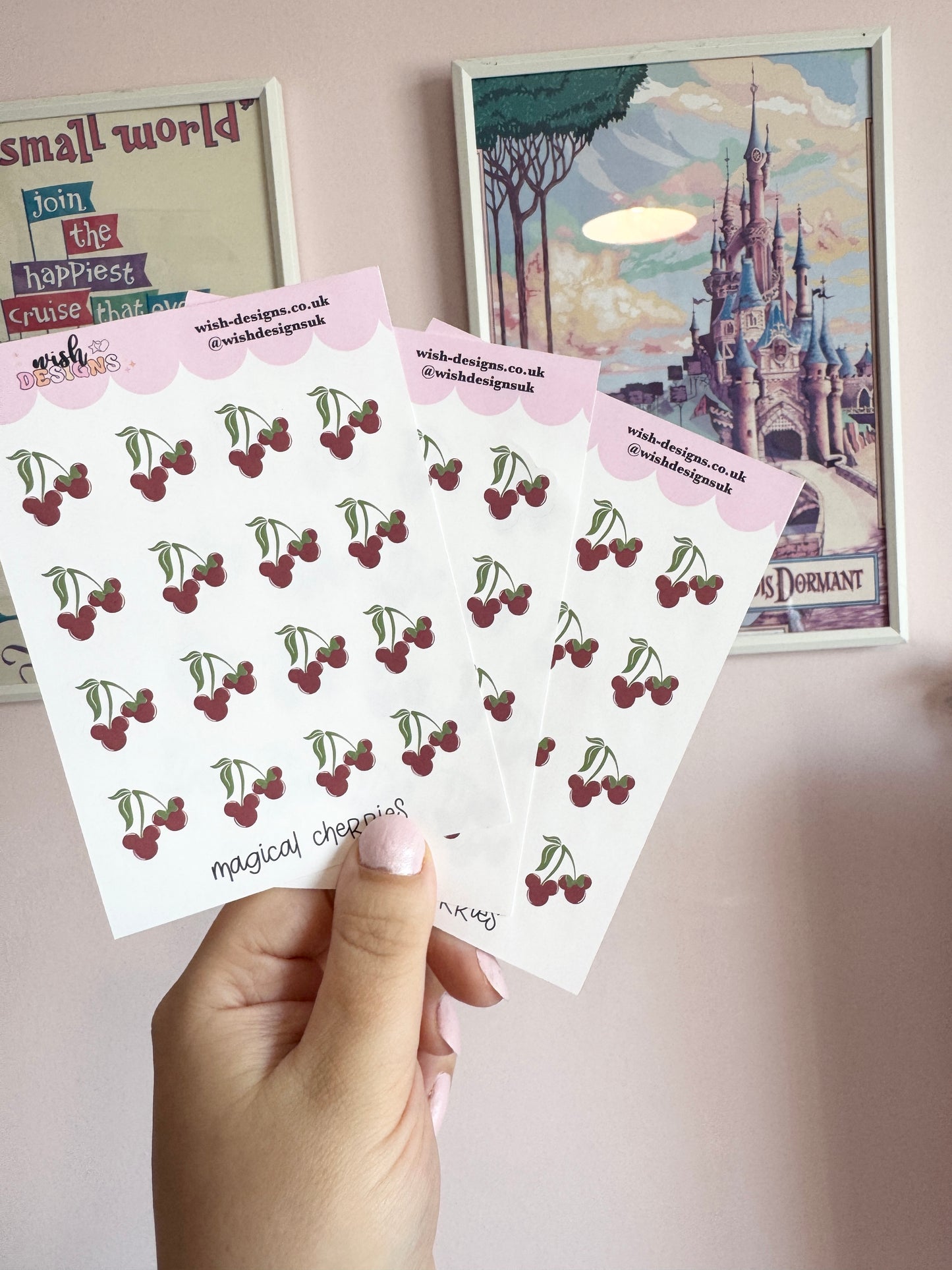 Magical Cherries Vinyl Sticker Sheet