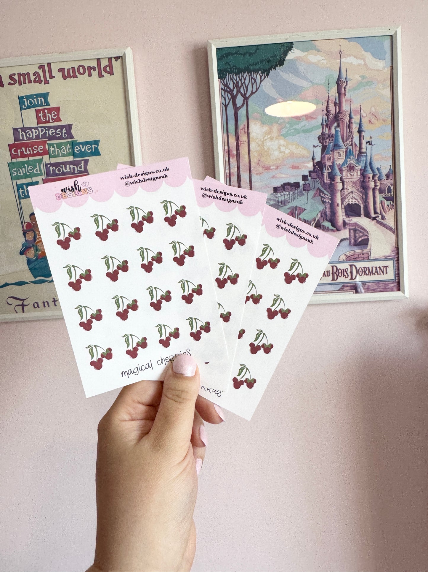 Magical Cherries Vinyl Sticker Sheet