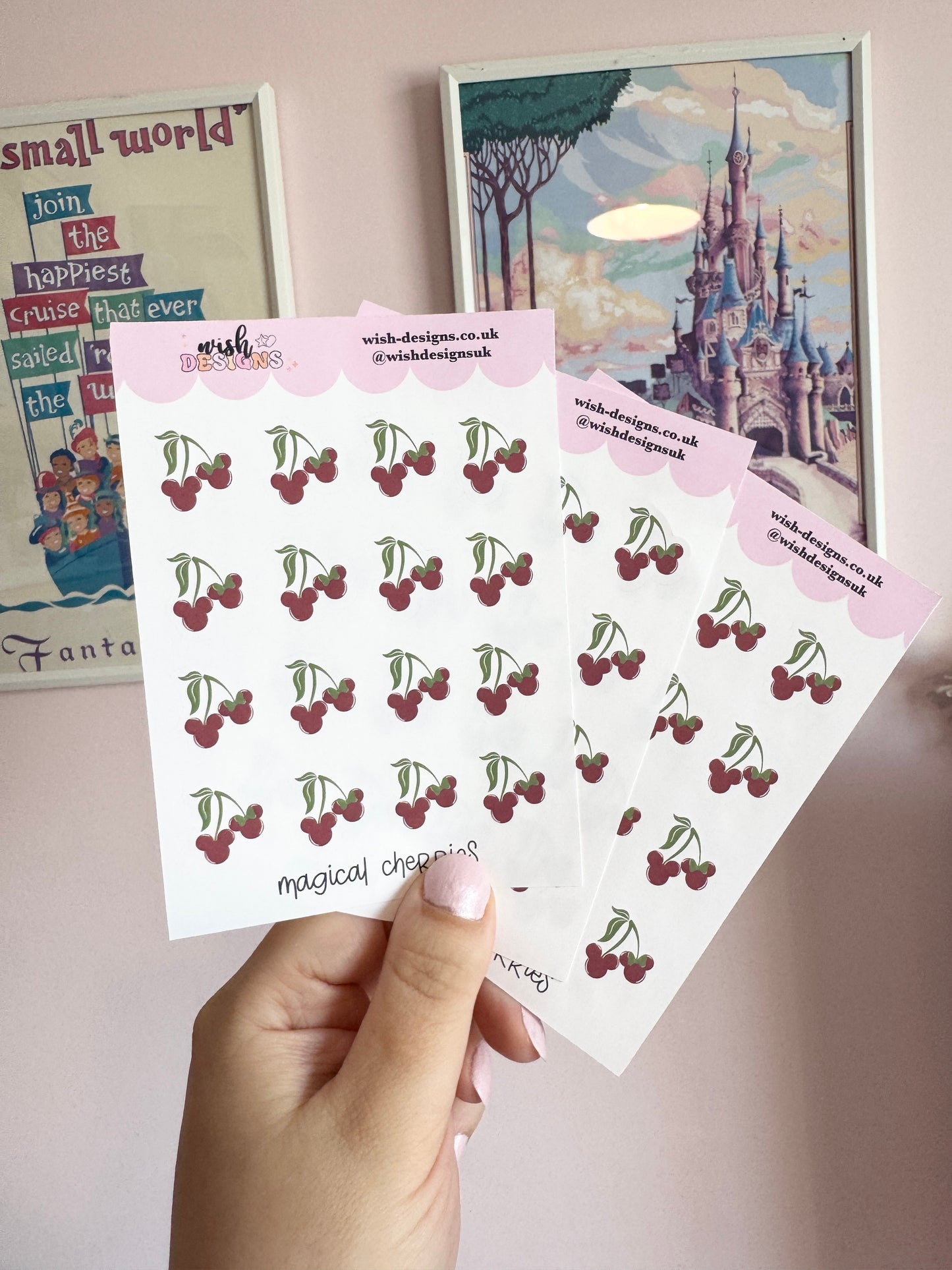Magical Cherries Vinyl Sticker Sheet