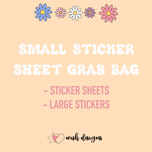 Wish Designs Small Sticker Sheet Mystery Grab Bag