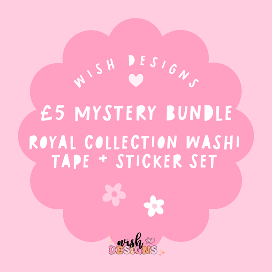 Mystery Royal Collection Washi Tape & Sticker Set Fiver Friday