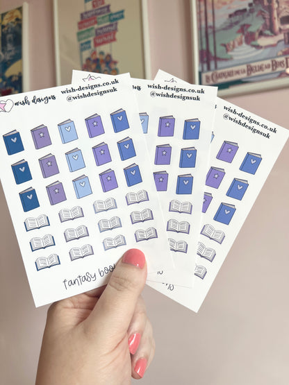 Fantasy Book Icons Vinyl Sticker Sheet