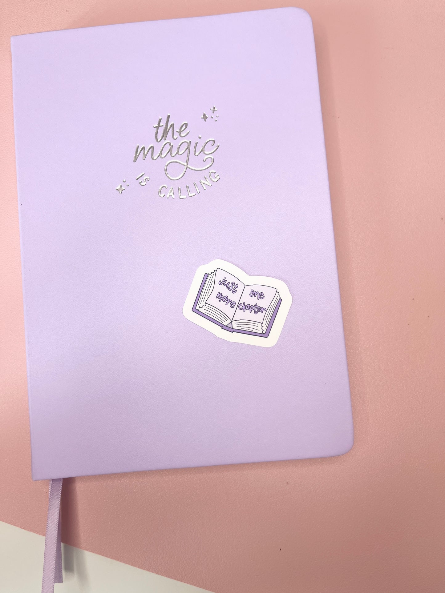 Just One More Chapter Book Large Sticker