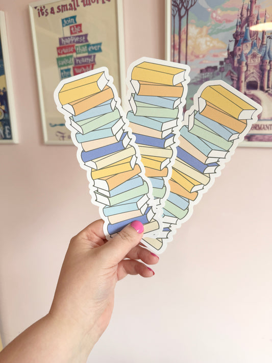 Summer Beach Reading Tracker Bookish Large Sticker