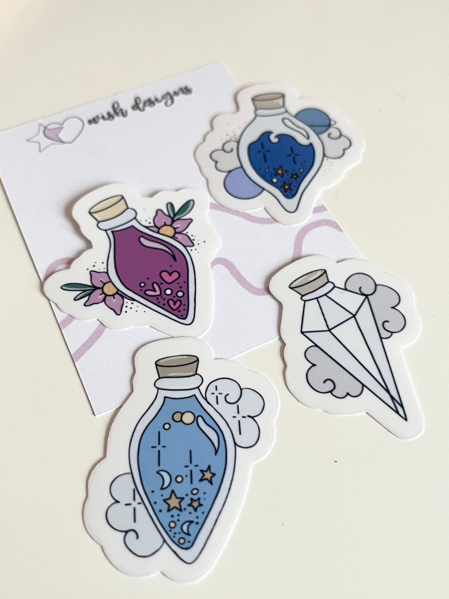 Wizard Potions Clear Sticker Pack