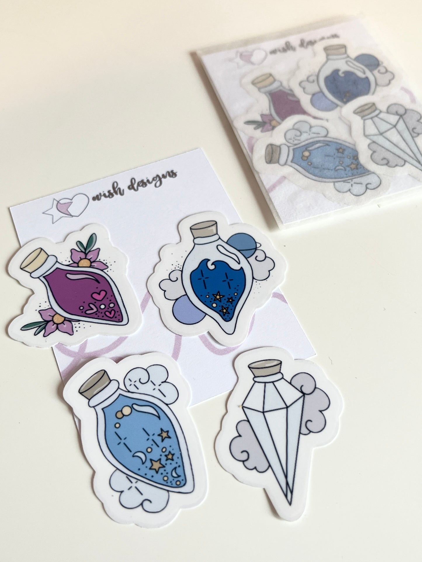 Wizard Potions Clear Sticker Pack