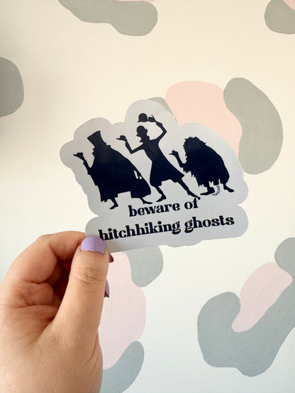 Hitchhiking Ghosts Holographic Sticker