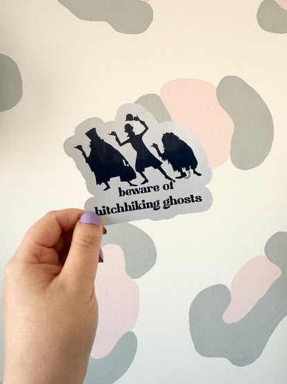 Hitchhiking Ghosts Holographic Sticker