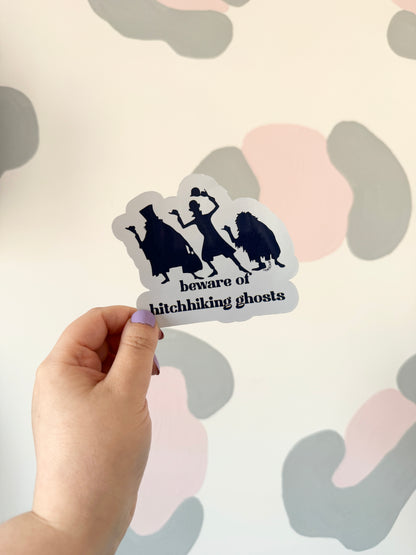 Hitchhiking Ghosts Holographic Sticker