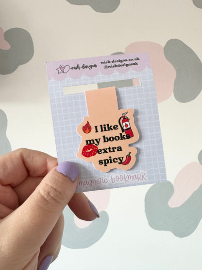 Extra Spicy Books Magnetic Bookmark