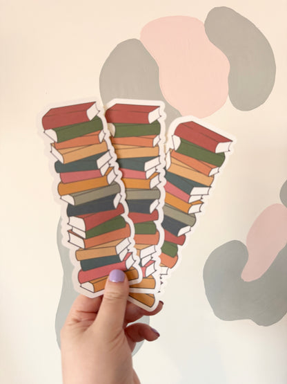 Cosy Autumn Reading Tracker Bookish Large Sticker