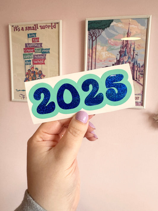 2025 Green & Blue Glitter Vinyl