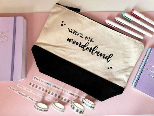 "Wander into Wonderland" Pouch/Tote Bag