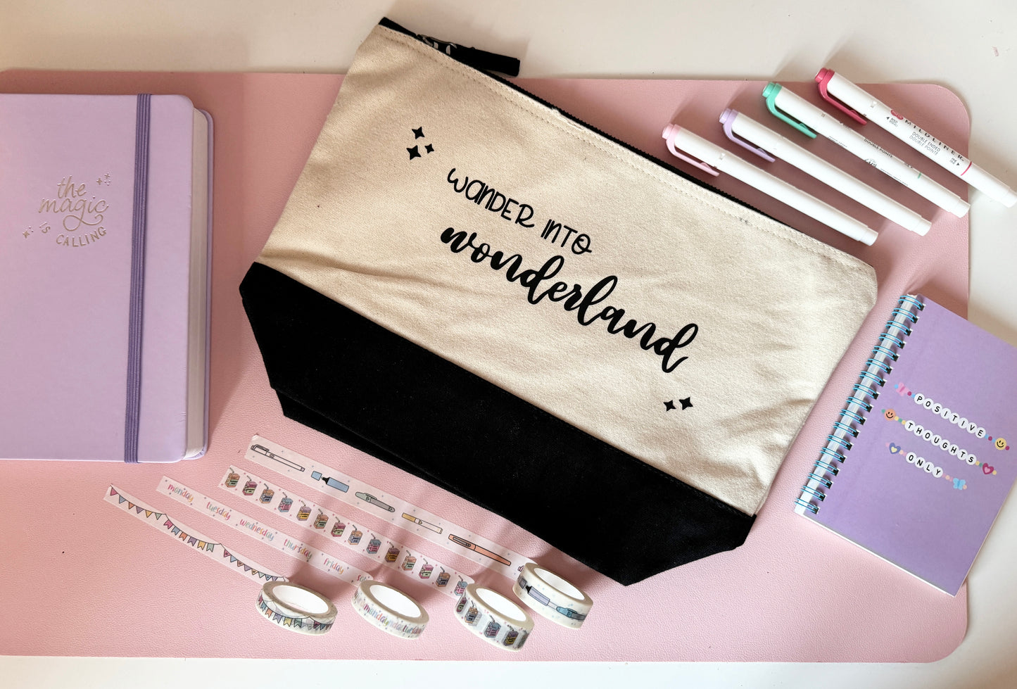 "Wander into Wonderland" Pouch/Tote Bag