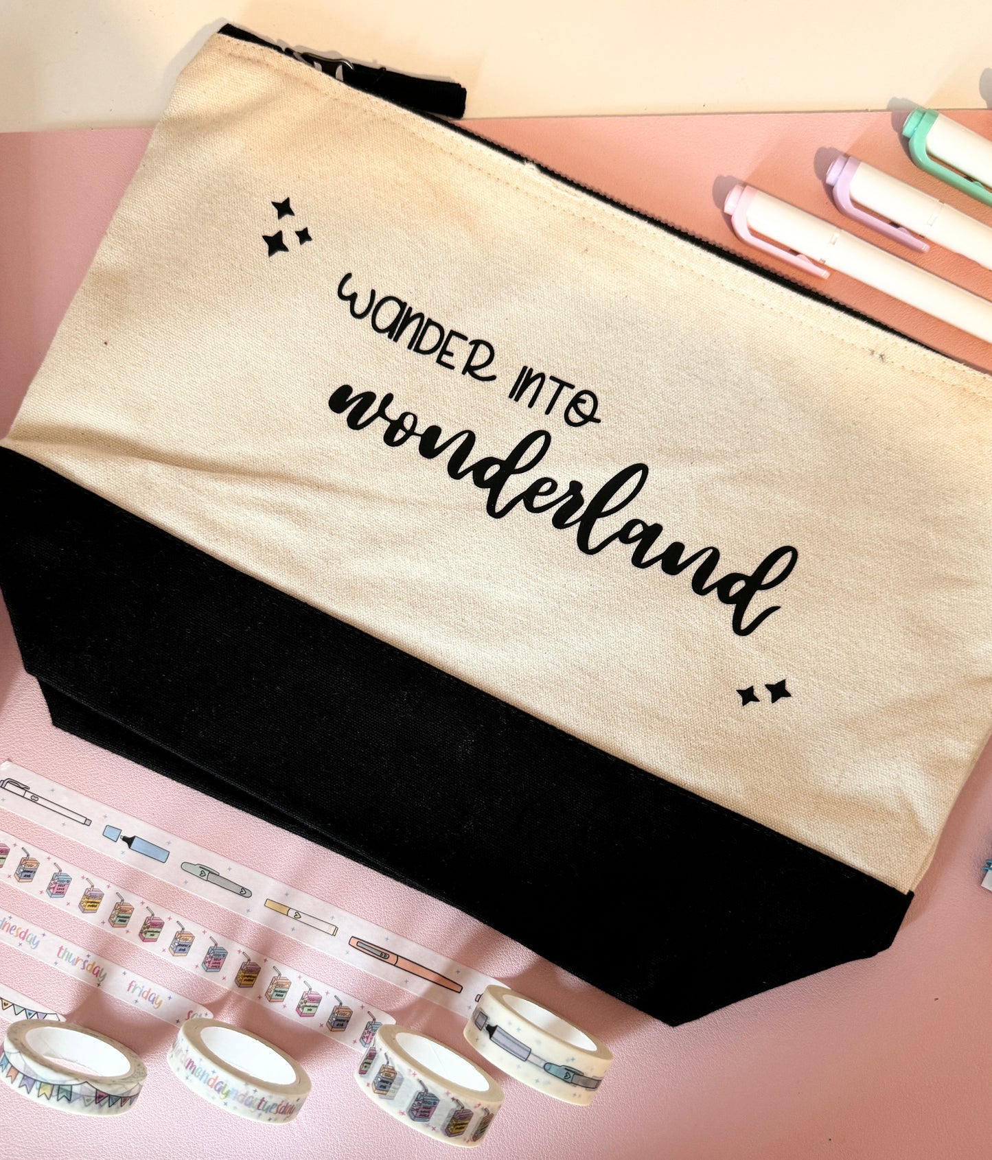 "Wander into Wonderland" Pouch/Tote Bag