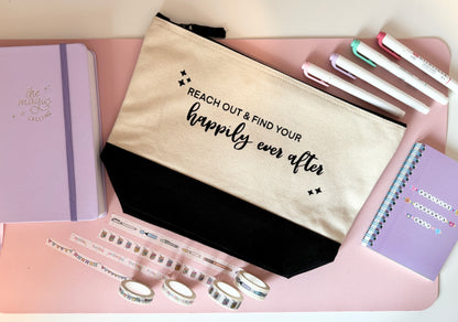 "Reach out and find your Happily Ever After" Pouch/Tote Bag